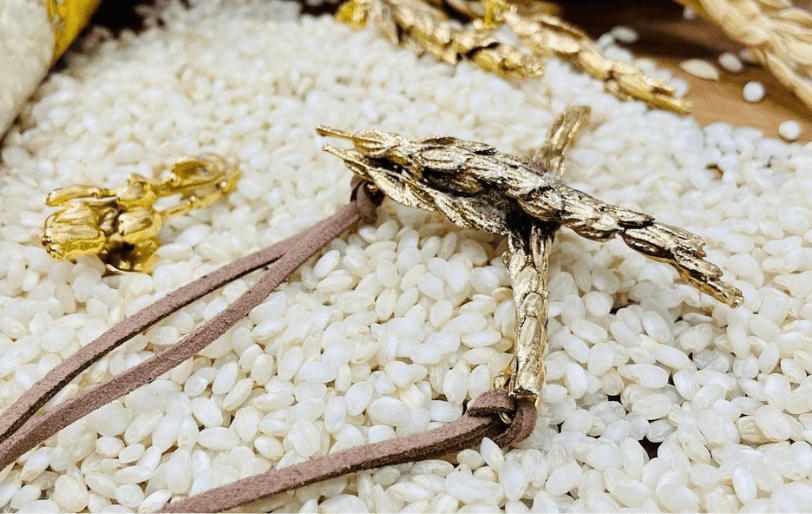 Colgante arroz de oro